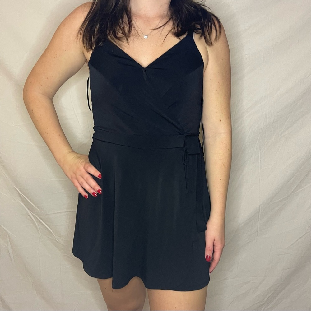 🤍 black romper with shorts 🤍